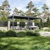 Пергола биоклиматическая Aquaviva Интро Отдельностоящая- 6X3 (Антрацит)
