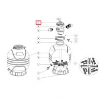 Кран шестиходовой Emaux 1.5'' с верхним подключением Т/MFV (88281550B)