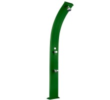 Душ солнечный AquaViva Spring 25л Green, Алюминиевый с мойкой для ног