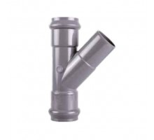 Тройник 45° ПВХ Aquaviva раструбный 110 мм