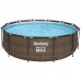 Каркасный бассейн Bestway Steel Pro Ротанг 56709 с фильтром и лестницей