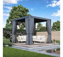 Пергола биоклиматическая Aquaviva Интро Отдельностоящая- 3X3 (Антрацит)