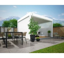 Пергола Aquaviva Авангард Отдельностоящая (руч. упр. ламелями) 4.0X3.6м RAL 7015 (Антрацит)