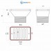 Форсунка всасывающая Aquaviva SP0029 для перелива бассейна, под бетон