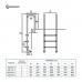 Лестница Aquaviva Muro MU-415 (4 ступ.) для бассейна