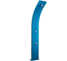 Душ солнечный AquaViva Dada 30л Light Blue, Алюминиевый с мойкой для ног