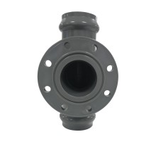 Тройник 90° раструбный переходной с ПВХ фланцем 160*110 мм