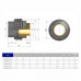 Муфта переходная металл НР EFFAST d40x1-1/4" (RGRBND040E) для бассейна