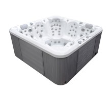 Гидромассажный бассейн IQUE Dreamline-II 2200-II-DD-BPM (WiFi+MICROSILK) (220х220х96 см), Brushedwalnut