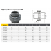 Муфта разборная переходная ВР d25x3/4" AQUAVIVA, Россия