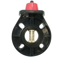 Дисковый поворотный затвор d90 с ручкой, уплотнение EPDM AQUAVIVA