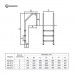 Лестница Aquaviva Standard ST-515 (5 ступ.)