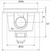 Слив донный Flexinox 87198011, под бетон для бассейна