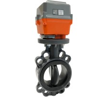 Дисковый поворотный затвор Aquaviva с электроприводом EPDM On-off d75 24VAC/DC