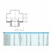 Крестовина EFFAST d25 мм (RDRСRD0250) для бассейна