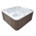 Гидромассажный бассейн IQUE Corsica 2000-CFL 200х200 см Brushed walnut