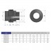 Муфта разборная переходная HР EFFAST d50x1-1/2" (RGRBMG050F) для бассейна