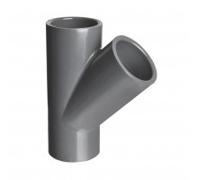 Тройник клеевой 45° d110 PN16 AQUAVIVA