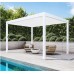 Пергола Aquaviva Модерн отдельностоящая  (ламели с электроприводом) 3X3м RAL 9016 (Белая)