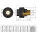 Муфта переходная металл НР EFFAST d50x1-1/2" (RGRBND050F) для бассейна