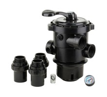 Кран шестиходовой Aquaviva 2'' (верхнее подключение) для фильтров серии V