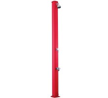 Душ солнечный AquaViva Jolly S 22л Red, Алюминиевый с мойкой для ног