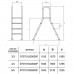 Лестница Hayward EEP3HF для бассейнов 3cт ABS AISI-304