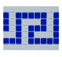 Фриз греческий Aquaviva Cristall бело-синий W/B