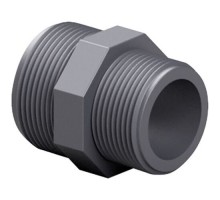 Ниппель ПВХ Effast RERNRE040D переходной, с наружной резьбой, d1-1/4"х1"