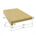 Копинговый камень AquaViva 600х370х70-40, Wood бежевый