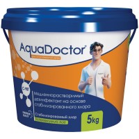Дезинфектант для бассейна на основе хлора длительного действия AquaDoctor C-90T 5 кг