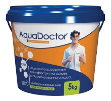 Дезинфектант для бассейна на основе хлора длительного действия AquaDoctor C-90T 5 кг