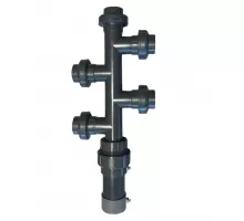 Автоматический клапан (пневмо) трехточечный для системы водоподготовки бассейна d110 AQUAVIVA, Россия