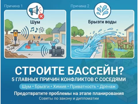 Топ-5 конфликтов с соседями из-за бассейна и как их избежать
