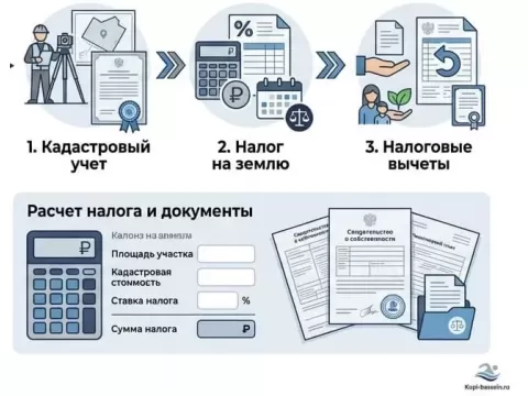 Налог на землю с бассейном: как рассчитывается и нужно ли платить?