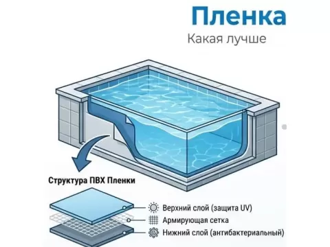 Пленка ПВХ для бассейна: какая лучше выбрать в России? Обзор 2026