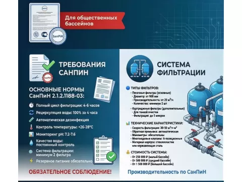 Оборудование для общественных бассейнов: требования и выбор | Полный гид