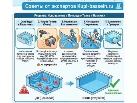 ПВХ-пленка пошла волнами: как исправить ошибку укладки и натяжения