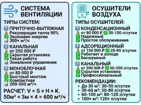 Вентиляция и осушитель воздуха для крытого бассейна зимой: защита от конденсата и плесени в Москве
