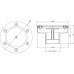 Форсунка донная регулируемая O 120 (плёнка) G2 (наружн.) нерж. ст. AISI-304