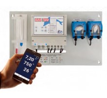 Авт.станция дозир и контр. CF control 100 – ХЛОР PANEL, 2насоса