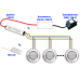 Преобразователь напряжения с дист.упр. Drv360 для бассейна, RGB 4 пр.