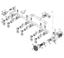 Основной комплект Standard, RG-бронза, 6 форсунок, для бетон.бас. насос-1,5 кВт, 230 В