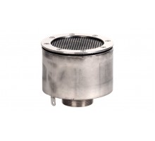 Водозабор с сетчатой крышкой д.165x100 (пленка) G2,5 (наружн.) нерж. AISI-304