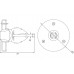 Форсунка стеновая O 95, универс., с распорным механизмом, O50, AISI-304