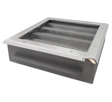 Водозабор с сетчатой крышкой 570x400х150 (пленка) 2хG4 (внутр.) нерж. AISI-316