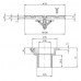 Форсунка донная регулируемая O 130 (плитка) G2(наруж.) нерж. ст. AISI-316 и RG-бронза