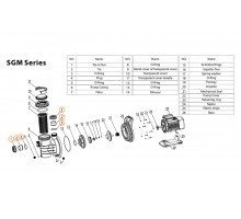 Муфта d50 насоса SGM Mayer Schwimmbad (компл. 2 шт.) N03000016