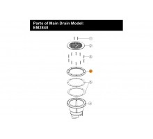 Фланец (п.4) слива донного Emaux EM2840 (01050201)