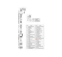 Крышка защитная сальника насоса QCK55-200 Mayer Schwimmbad LX A34010042